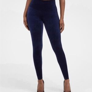 SPANX lapis night velvet leggings size M